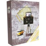 Rabsev Fotoğraf Albümü 10X15CM 200 Lük Renkli Kamera Desenli Anı Albümü - Çok Renkli