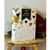 Rabsev Fotoğraf Albümü 10x15cm 200 Lük Renkli Love You Desenli Anı Albümü