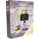 Rabsev RS4602-1 10x15 cm 200 Fotoğraf Kapasiteli Kamera Desenli Anı Fotoğraf Albümü