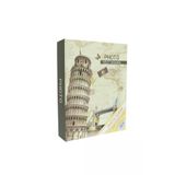 Rabsev RS4602-2 10x15 cm 200 Fotoğraf Kapasiteli Pisa Kulesi Desenli Anı Fotoğraf Albümü