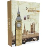 Rabsev RS4602-2 10x15 cm 200 Fotoğraf Kapasiteli Saat Kulesi Desenli Anı Fotoğraf Albümü