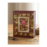 Rabsev RS5 Fotoğraf Albümü 15x21cm 100 Fotoğraf Kapasiteli Bordo Renkli Çiçek Desenli Anı Albümü