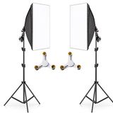 Rabsev Softbox 50x70cm 3 Duylu Ikili Set Sürekli Işık Ürün Video Fotoğraf Çekimleri