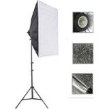 Rabsev Softbox Aydınlatma Seti 50x70 cm 2 Metre Işık Ayağı Fotoğraf Video YouTube Canlı Yayın