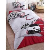Race Ranforce Tek Kişilik Nevresim Takımı - Renkli - 160 x 220 cm