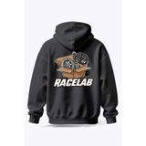 Racelab Oversize Hoodie – Sırt Baskılı Streetwear Motosiklet Sweatshirt renkli S