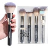 Rachel Roy Büyük Boy 4 Lü Profesyonel Allık Fondöten Kontur Fosforlu Kabuki Makyaj Fırçası - Makeup Brush