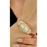 Rachel Silver Gold Renk Çelik Sarı Kadran Vintage Kadın Saat - Altın - Sarı