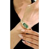 Rachel Silver Gold Renk Çelik Vintage Yeşil Kadran Kadın Saat - Altın - Yeşil