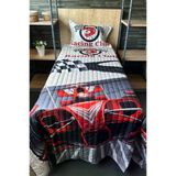 Racing Club Tek Kişilik Kapitoneli Yatak Örtüsü 180X240 Cm