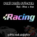 Racing Sticker - Hologram Etiket Yapıştırma 2 Adet