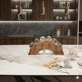 Rack And Cork - Modern 6'lı Ahşap Şaraplık | 6 Şişe Kapasiteli | Masaüstü Düzenleyici Şaraplık Rafı