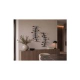 RackAndCork Rack And Cork - Duvara Monte Şişe Rafı, Modern Minimalist Metal Şişe Rafı, Kavisli Şişe Rafı Duvar Dekoru, Şişe Saklama ve Sergileme,16 Şişe Kapasiteli