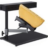 Raclette Grill - Peynir Raclette Peynir Eritici Ticari Masa Izgara Izgara Plakası, Ayakta Cihaz Yüksekliği Ayarlanabilir 600 Watt Elektrikli Geleneksel Peynir Eritme Eritme Makinesi Peynir Isıtıcı - Siyah