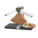 Raclette Izgara 1-6 Kişilik – Louis Tellier Brézière® Signature Basalte Black – Dayanıklı Ve Temizlemesi Kolay – Geleneksel Raclette Deneyimi İçin Yüksekliği Ayarlanabilir Isıtma Rayları