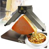 Raclette Peynir Eritici Elektrikli Tezgah Peynir Eritme Raclette Izgara Yarım Peynir Tekerleği Makinesi Restoran Mutfak Için Ayarlanabilir Yükseklik Çok Fonksiyonlu Ayarlanabilir Açı - Siyah