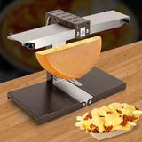 Raclette Peynir Eritici Ticari Elektrikli Yarım Peynir Makinesi Çok Fonksiyonlu Açı Ayarlanabilir Paslanmaz Çelik Tezgah Peynir Eritme Raclette Hızlı Isıtma - Siyah