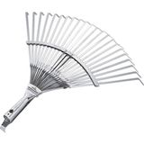 Raco Ahşap Saplı Ayarlı 30-45 cm Metal Çim ve Yaprak Toplama Tırmığı