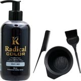 Radical Color Mor 250 ml Su Bazlı Saç Boyası ve Saç Boyama Seti