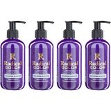 Radical Color New 25/blueberry Amonyaksız Su Bazlı Saç Boyası 250 ml 4 Adet Yaban Mersini - Renk Kodu