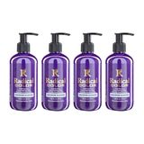 Radical Color New 25/Blueberry Amonyaksız Su Bazlı Saç Boyası 250 Ml 4 Adet Yaban Mersini