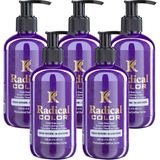 Radical Color New 25/blueberry Amonyaksız Su Bazlı Saç Boyası 250 ml 5 Adet Yaban Mersini - Renk Kodu