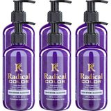Radical Color New 25/blueberry Amonyaksız Su Bazlı Saç Boyası 250 ml 6 Adet Yaban Mersini - Renk Kodu