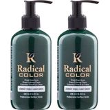 Radical Color New 25/emerald Amonyaksız Su Bazlı Saç Boyası 250 ml 2 Adet Zümrüt Yeşili - Renk Kodu