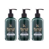 Radical Color New 25/Emerald Amonyaksız Su Bazlı Saç Boyası 250 Ml 3 Adet Zümrüt Yeşili