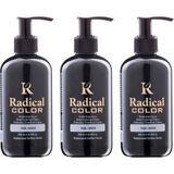 Radical Color New 25/green Amonyaksız Su Bazlı Saç Boyası 250 ml 3 Adet Yeşil - Renk Kodu