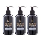 Radical Color New 25/Green Amonyaksız Su Bazlı Saç Boyası 250 Ml 3 Adet Yeşil