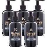 Radical Color New 25/green Amonyaksız Su Bazlı Saç Boyası 250 ml 5 Adet Yeşil - Renk Kodu