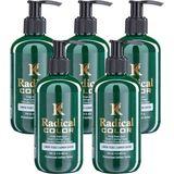 Radical Color New 25/limegreen Amonyaksız Su Bazlı Saç Boyası 250 ml 5 Adet Limon Yeşili - Renk Kodu
