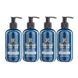 Radical Color New 25/Oceanblue Amonyaksız Su Bazlı Saç Boyası 250 Ml 4 Adet Okyanus Mavi