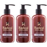 Radical Color New 25/pumpkin Amonyaksız Su Bazlı Saç Boyası 250 ml 3 Adet Bal Kabağı - Renk Kodu