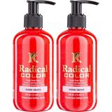 Radical Color New 25/salmon Amonyaksız Su Bazlı Saç Boyası 250 ml 2 Adet Somon - Renk Kodu