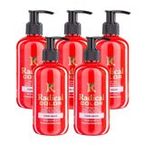 Radical Color New 25/Salmon Amonyaksız Su Bazlı Saç Boyası 250 Ml 5 Adet Somon