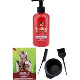 Radical Color Saç Boyası Şeker Pembesi 250 ml Saç Açıcı ve Saç Boya Kabı Seti