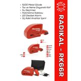 Radıkal Rk66r Motosiklet Disk Kilit Alarmı 110Db Güçlendirilmiş Su Geçirmez Kilit + Buff Hediyeli