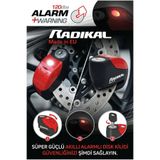 Radikal RK9 Motosiklet Disk Kilit Alarmı 120db Güçlendirilmiş Su Geçirmez Kilit 210101010102
