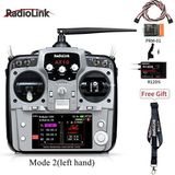 Radiolink At10Ii 2.4 Ghz 12 Kanal Dsss/Fhss Radio Kontrol Uzaktan Kumanda +R12Ds Alıcı+PRM-01 Telemetri Sensörü Gri