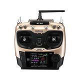 Radiolink AT9S Pro 2.4ghz 10/12 Kanal Dsss/fhss Radio Kontrol Uzaktan Kumanda +R9DS Alıcı W/tbs Crossfire Altın (3.4km Kontrol Mesafesi) - Sarı