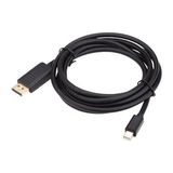 RADION CA-4560 Mini Displayport To Displayport Dönüştürücü Kablo 1.5 Metre Siya