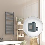 Radiva Barbados Elektrikli Havlupan 500x1200 Antrasit Texture (ktx1 Termostat) 600w