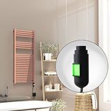 Radiva Barbados Elektrikli Havlupan 500x1200 Rose Gold Parlak (on/off Düğmeli) 600w Altın
