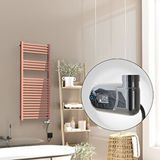 Radiva Barbados Elektrikli Havlupan 500x1200 Rose Gold Parlak (thesis Termostat) 600w Altın