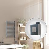 Radiva Barbados Elektrikli Havlupan 500x800 Antrasit Texture (ktx1 Termostat) 600w Spiral Kablolu