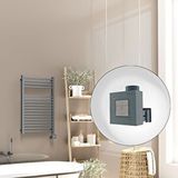 Radiva Barbados Elektrikli Havlupan 500x800 Antrasit Texture (ktx1 Termostat) 600w