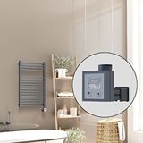 Radiva Barbados Elektrikli Havlupan 500x800 Antrasit Texture (ktx3 Termostat) 600w