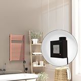 Radiva Barbados Elektrikli Havlupan 500x800 Rose Gold Parlak (ktx1 Termostat) 300w Spiral Kablolu Altın